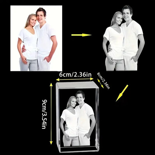 Personalizirani gravirani kristalni ukras